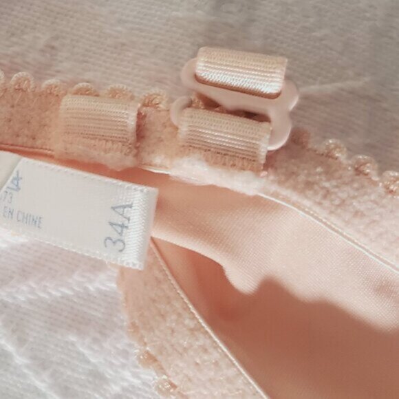 New- AERIE Peach with Taupe "EMMA" Bra- Padded- 34A - Picture 11 of 11